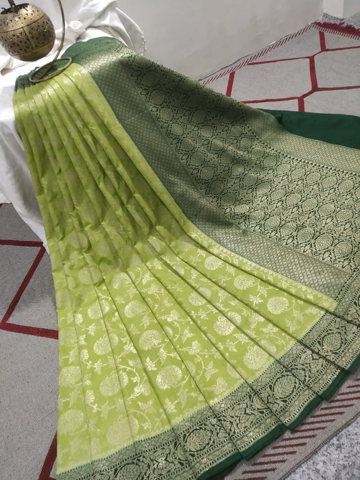 BANARASI SEMI GEORGUTTE SAREE