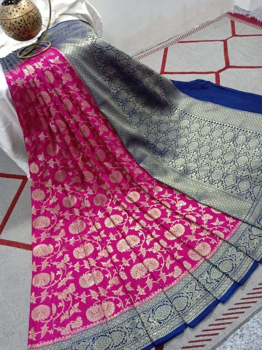 BANARASI SEMI GEORGUTTE SAREE