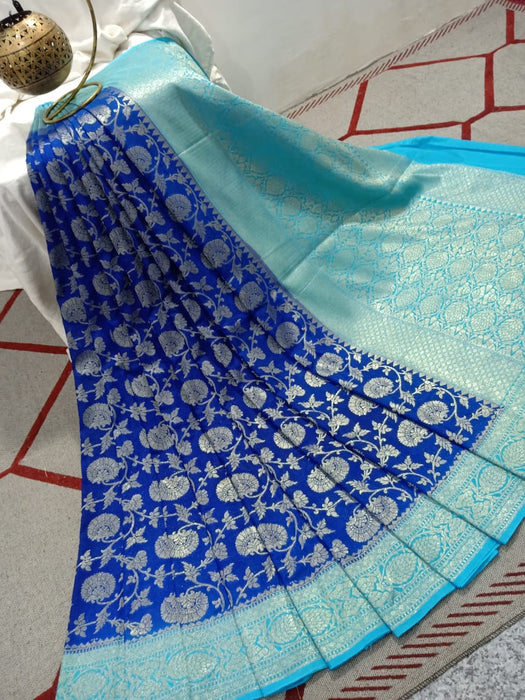 BANARASI SEMI GEORGUTTE SAREE