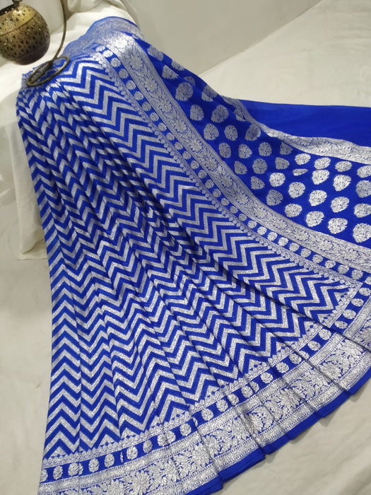 BANARASI SEMI GEORGUTTE SAREE