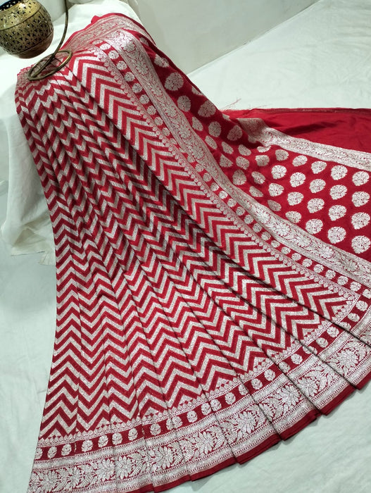 BANARASI SEMI GEORGUTTE SAREE