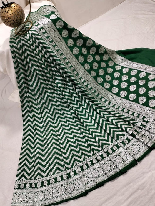 BANARASI SEMI GEORGUTTE SAREE