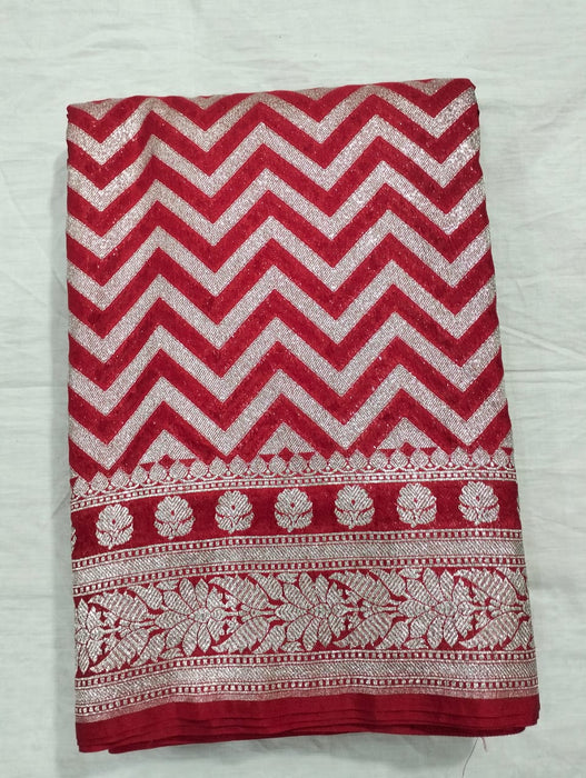 BANARASI SEMI GEORGUTTE SAREE