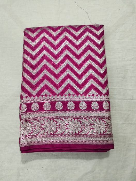 BANARASI SEMI GEORGUTTE SAREE