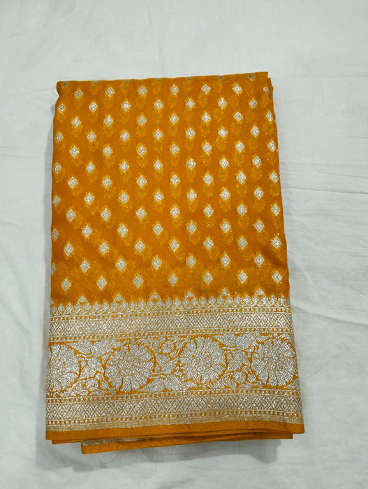 BANARASI SEMI GEORGUTTE SAREE