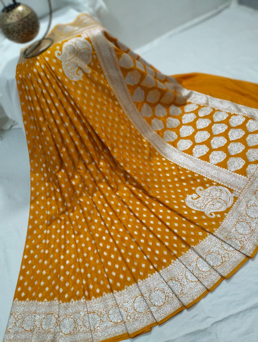 BANARASI SEMI GEORGUTTE SAREE