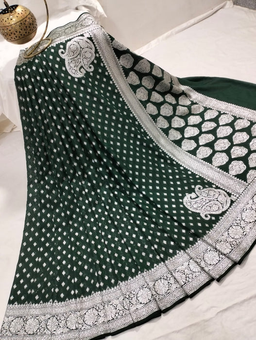 BANARASI SEMI GEORGUTTE SAREE