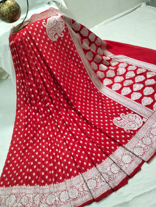 BANARASI SEMI GEORGUTTE SAREE