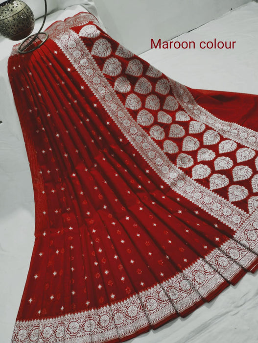 BANARASI SEMI GEORGUTTE SAREE