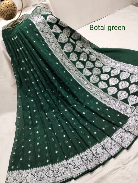 BANARASI SEMI GEORGUTTE SAREE