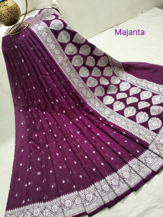 BANARASI SEMI GEORGUTTE SAREE