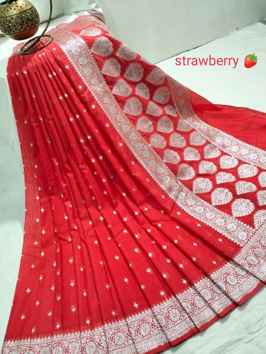 BANARASI SEMI GEORGUTTE SAREE