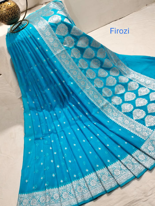 BANARASI SEMI GEORGUTTE SAREE