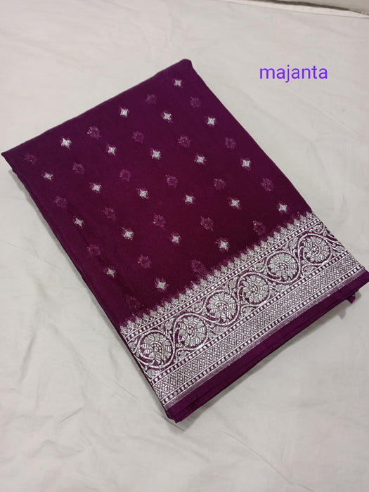 BANARASI SEMI GEORGUTTE SAREE