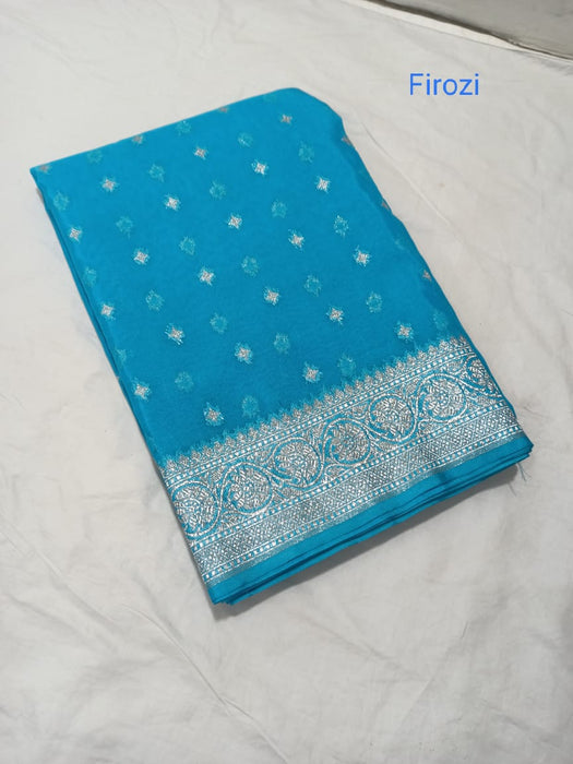 BANARASI SEMI GEORGUTTE SAREE