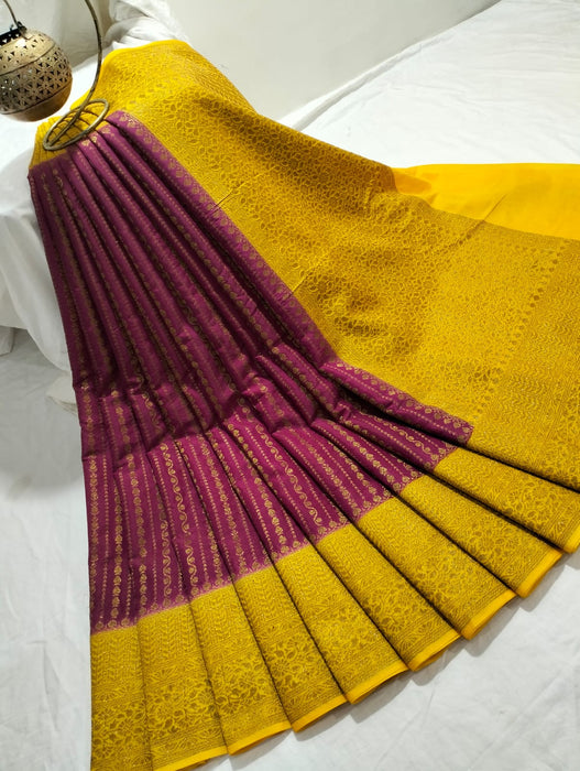 BANARASI SEMI MONGA SAREE