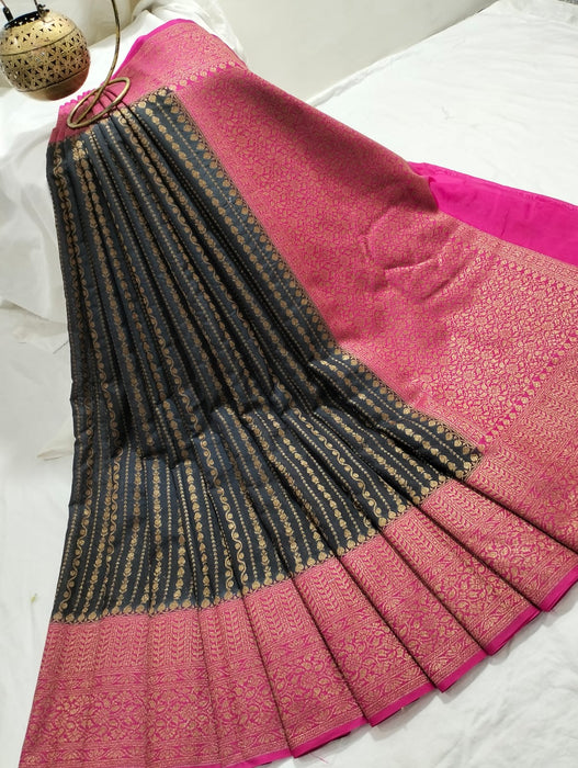 BANARASI SEMI MONGA SAREE