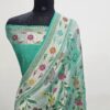 Pure Banarasi handloom tassar georgutte saree